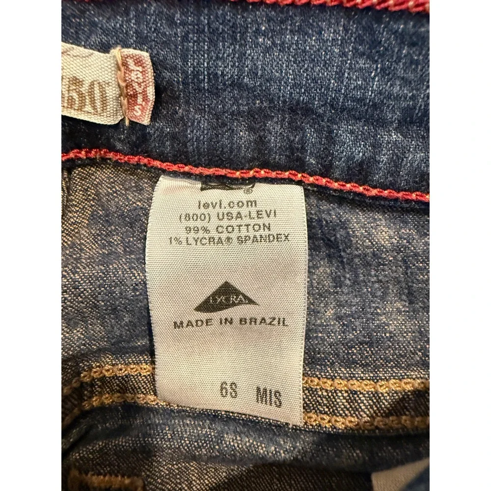 Levis 550 Relaxed‎ Boot Cut Jeans Womens Blue Denim Comfort Fit Classic 6S MIS